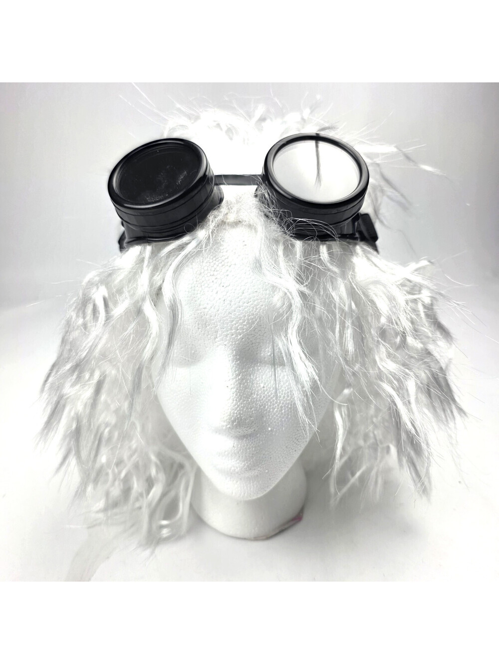 Mad Scientist Wig for Women, Men, Teens with Goggles